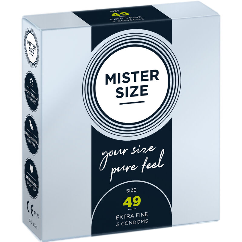 MISTER SIZE – PRESERVATIVOS TALLA S 49 MM (3 UNIDADES)