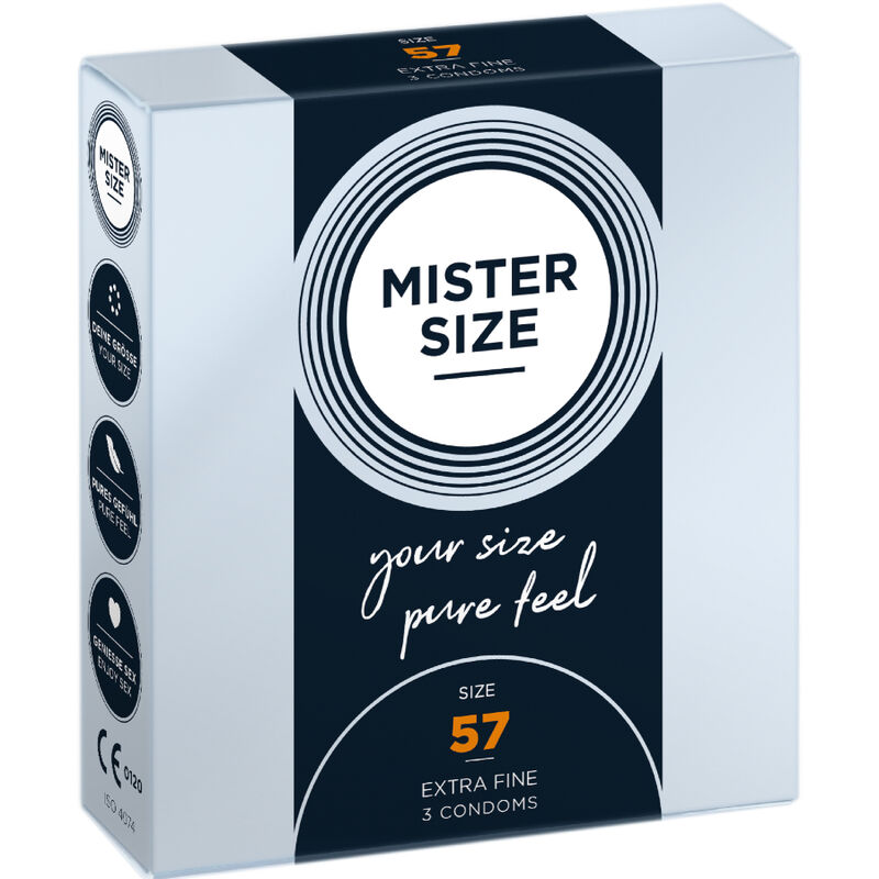 MISTER SIZE – PRESERVATIVOS TALLA L 57 MM (3 UNIDADES)