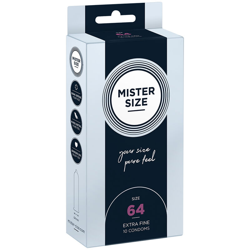 MISTER SIZE – PRESERVATIVOS TALLA XXL 64 MM (10 UNIDADES)
