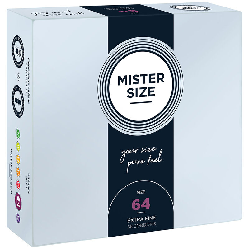 MISTER SIZE – PRESERVATIVOS TALLA XXL 64 MM (36 UNIDADES)