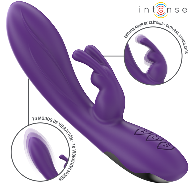 INTENSE – RANDALL VIBRADOR RABBIT 10 VIBRACIONES MORADO