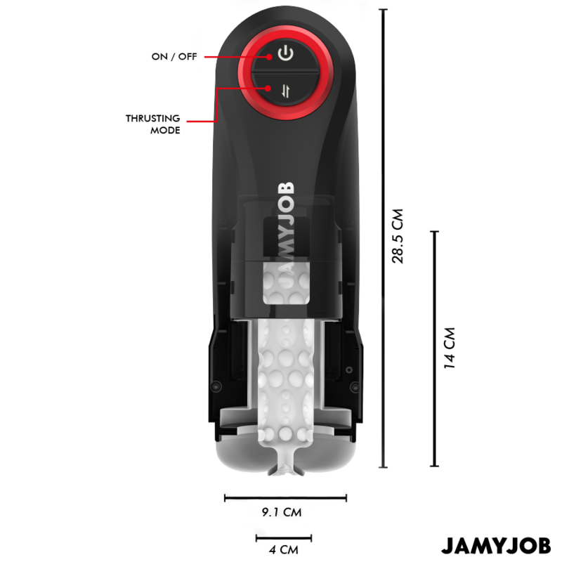JAMYJOB - GRAVITY MASTURBADOR VAGINA AUTOMÁTICO 5 MODOS DE EMPUJE Y EFECTO SONIDO - Imagen 3