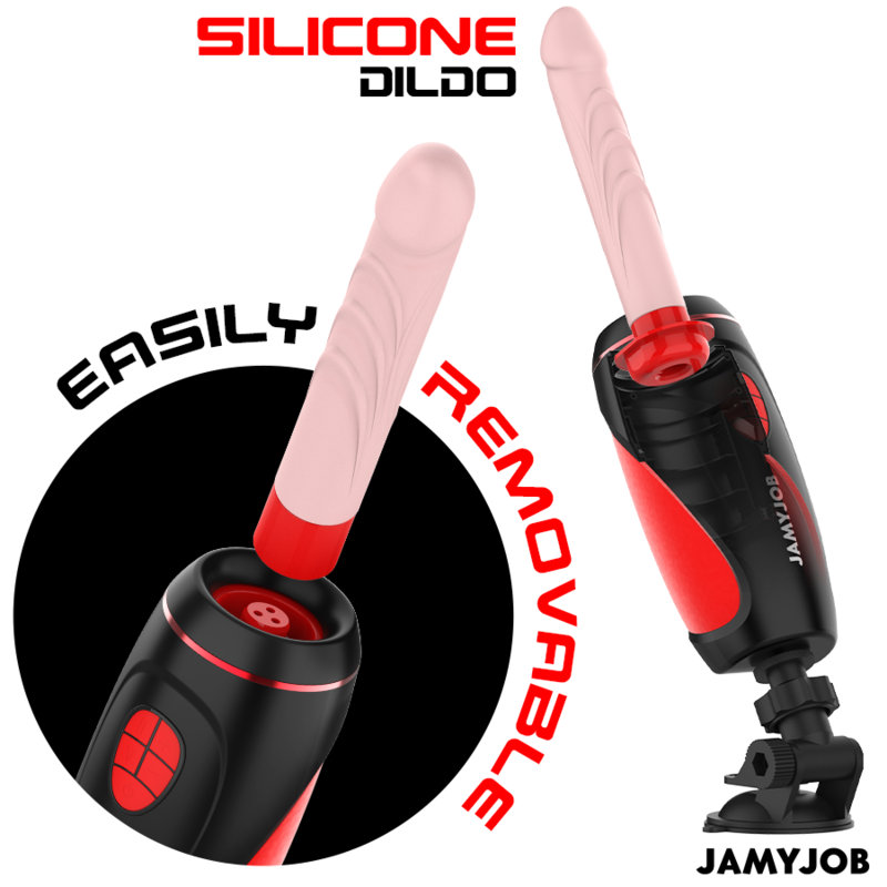 JAMYJOB - PYSTON BASE MASTURBADOR AUTOMÁTICO CON DILDO CONTROL REMOTO - Imagen 7