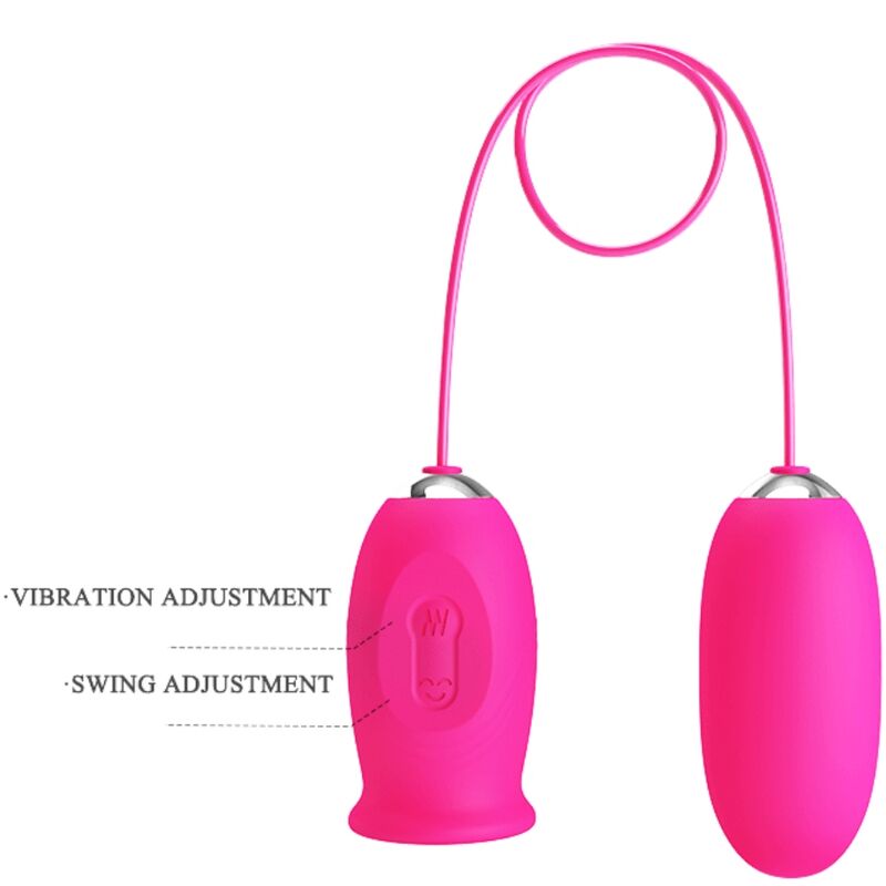 PRETTY LOVE - DAISY HUEVO VIBRADOR + LENGUA ESTIMULADORA DE CLÍTORIS ROSA - Imagen 7