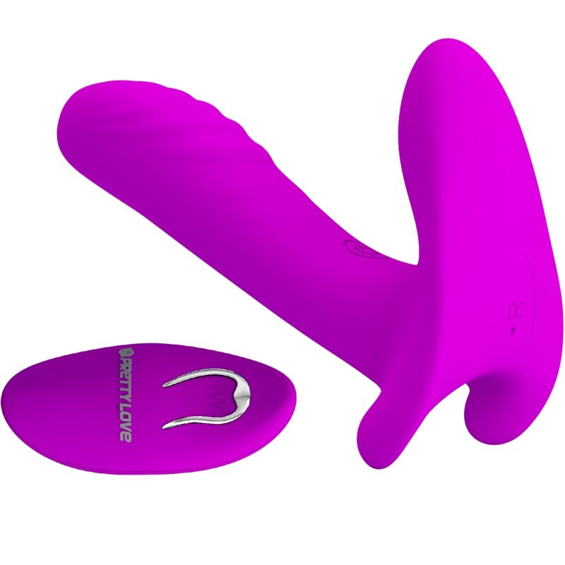 PRETTY LOVE - MASAJEADOR & VIBRADOR 12 VIBRACIONES CONTROL REMOTO MORADO - Imagen 6