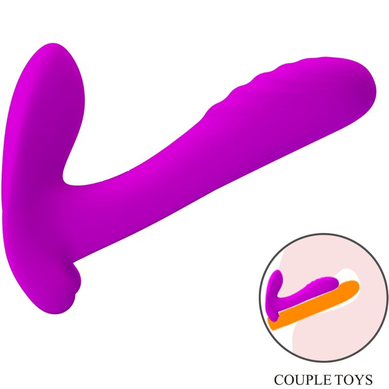 PRETTY LOVE - MASAJEADOR & VIBRADOR 12 VIBRACIONES CONTROL REMOTO MORADO - Imagen 7