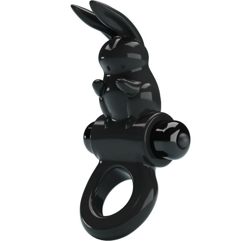 PRETTY LOVE – EXCITING RING ANILLO VIBRADOR RABBIT 10 VIBRACIONES NEGRO