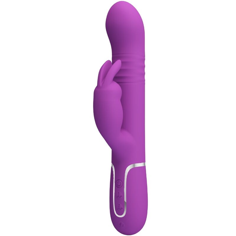 PRETTY LOVE – COALE VIBRADOR RABBIT MULTIFUNCIÓN 4 EN 1 MORADO