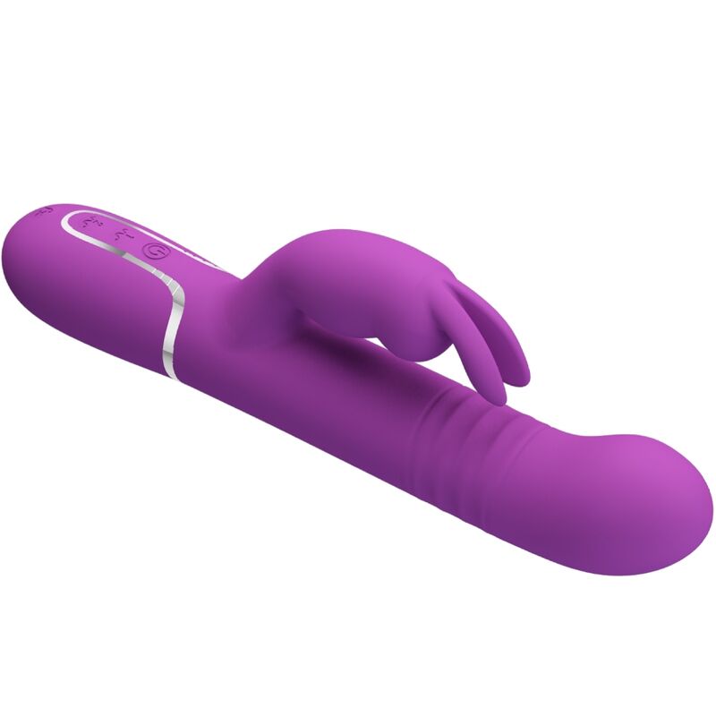 PRETTY LOVE - COALE VIBRADOR RABBIT MULTIFUNCIÓN 4 EN 1 MORADO - Imagen 6