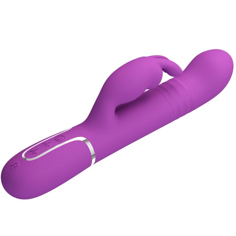 PRETTY LOVE - COALE VIBRADOR RABBIT MULTIFUNCIÓN 4 EN 1 MORADO - Imagen 7