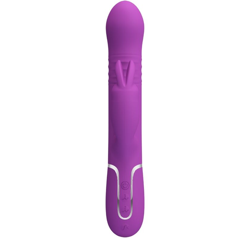 PRETTY LOVE - COALE VIBRADOR RABBIT MULTIFUNCIÓN 4 EN 1 MORADO - Imagen 8