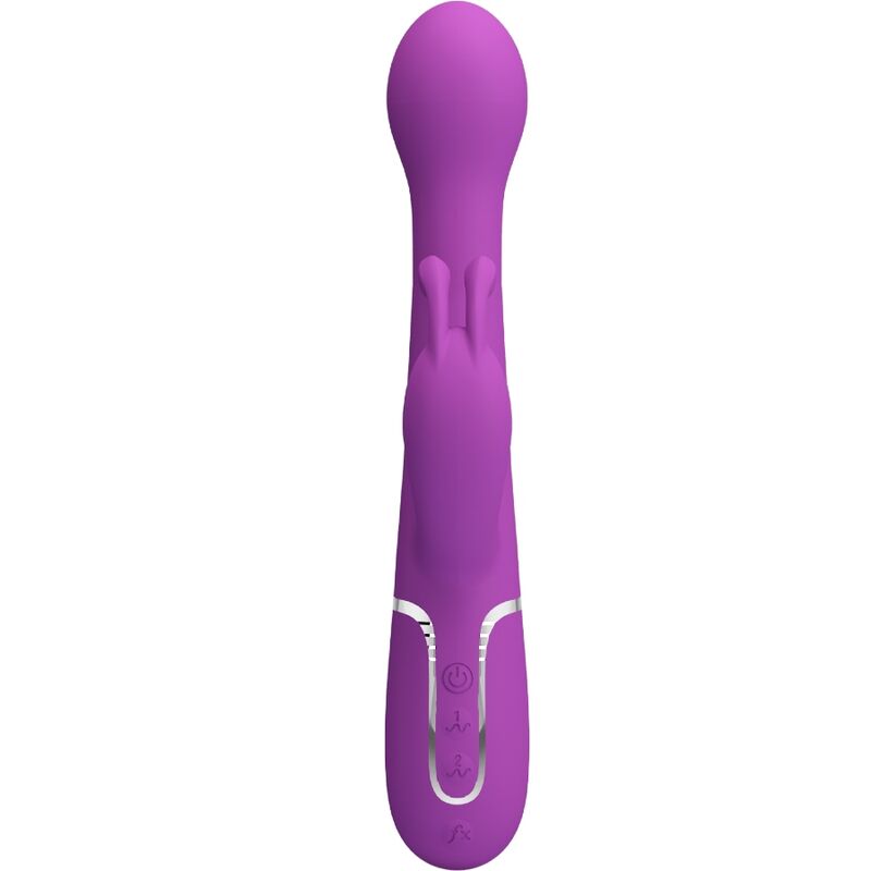 PRETTY LOVE - DEJON VIBRADOR RABBIT MULTIFUNCIÓN 3 EN 1 MORADO - Imagen 8