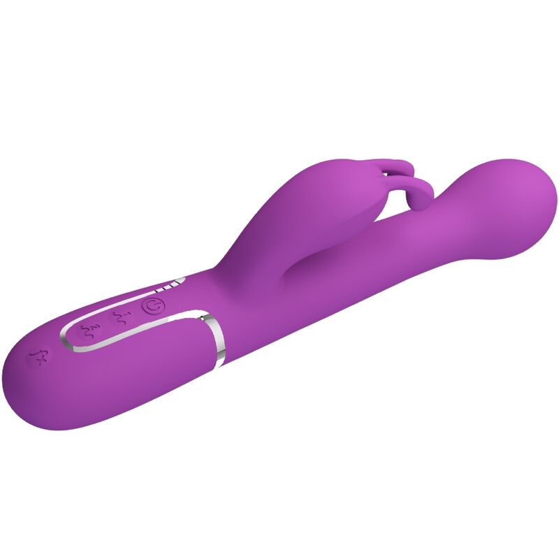 PRETTY LOVE - DEJON VIBRADOR RABBIT MULTIFUNCIÓN 3 EN 1 MORADO - Imagen 7