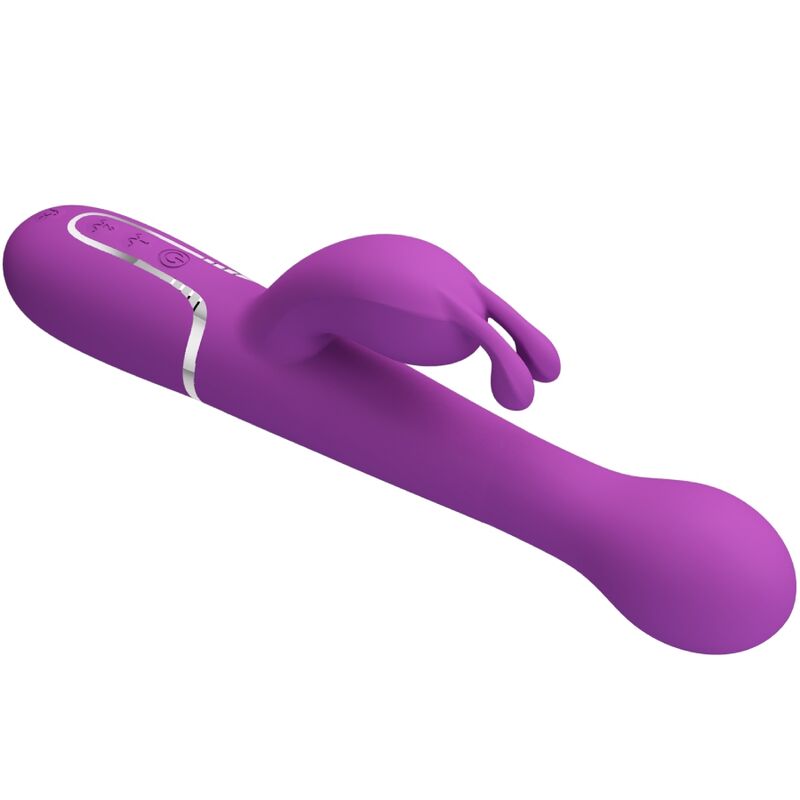 PRETTY LOVE - DEJON VIBRADOR RABBIT MULTIFUNCIÓN 3 EN 1 MORADO - Imagen 6