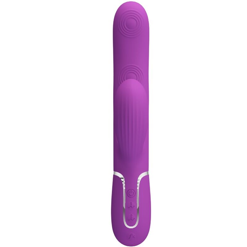 PRETTY LOVE - PERLITA VIBRADOR RABBIT MULTIFUNCIÓN 3 EN 1 MORADO - Imagen 7