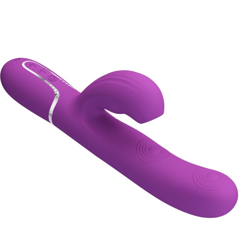 PRETTY LOVE - PERLITA VIBRADOR RABBIT MULTIFUNCIÓN 3 EN 1 MORADO - Imagen 4