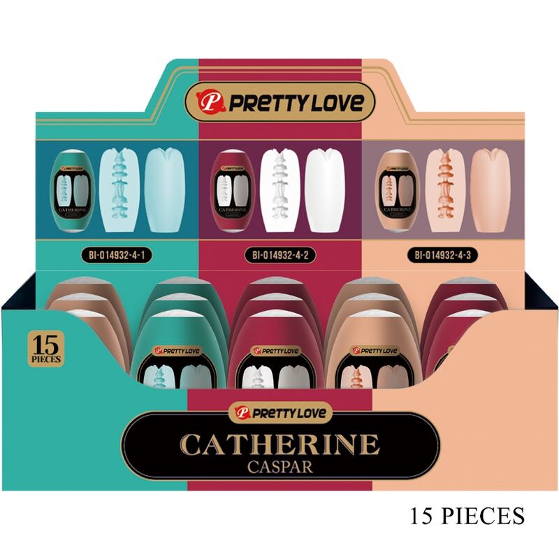 PRETTY LOVE – CASPAR PACK 15 MASTRUBADORES MASCULINOS VARIOS