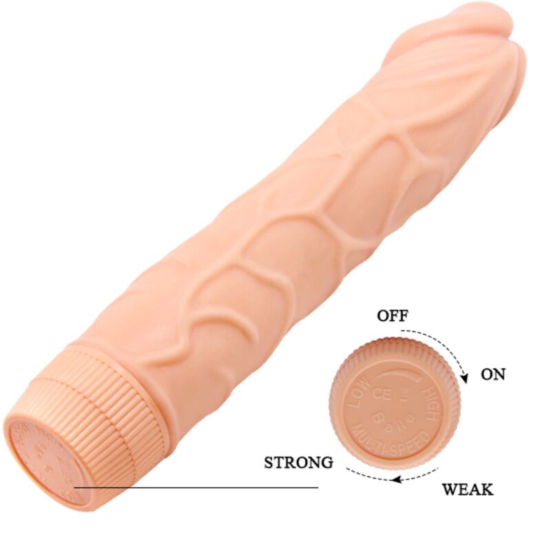 BAILE - BOB VIBRADOR REALÍSTICO 22.5 CM NATURAL - Imagen 4