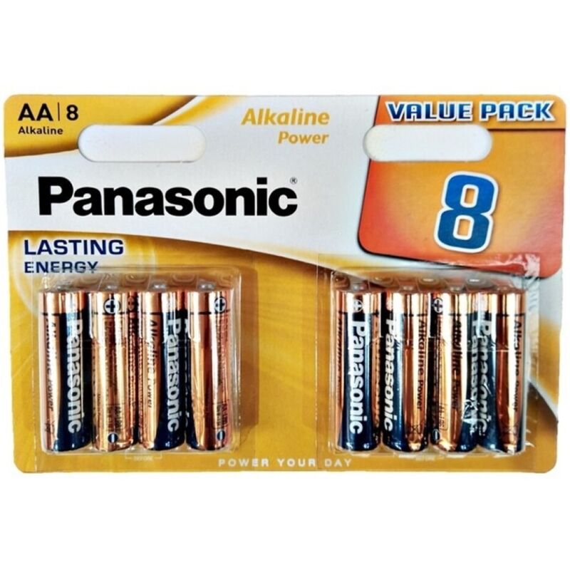 PANASONIC – BRONZE PILA ALCALINA AA LR6 BLISTER*8