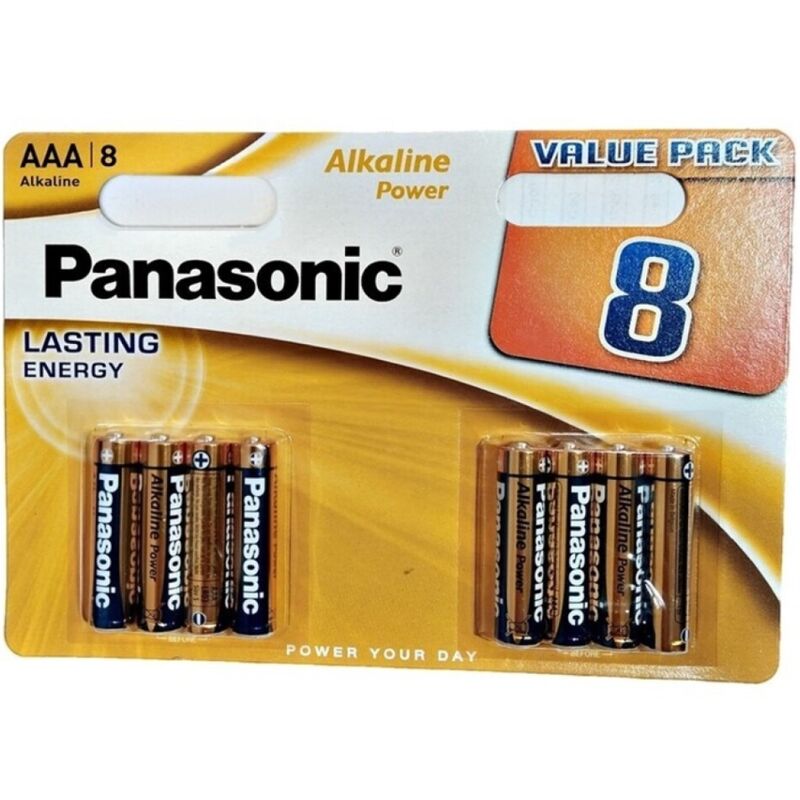 PANASONIC – BRONZE PILA ALCALINA AAA LR03 BLISTER*8