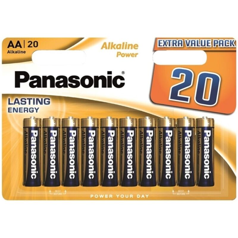 PANASONIC – BRONZE PILA ALCALINA AA LR6 BLISTER*20