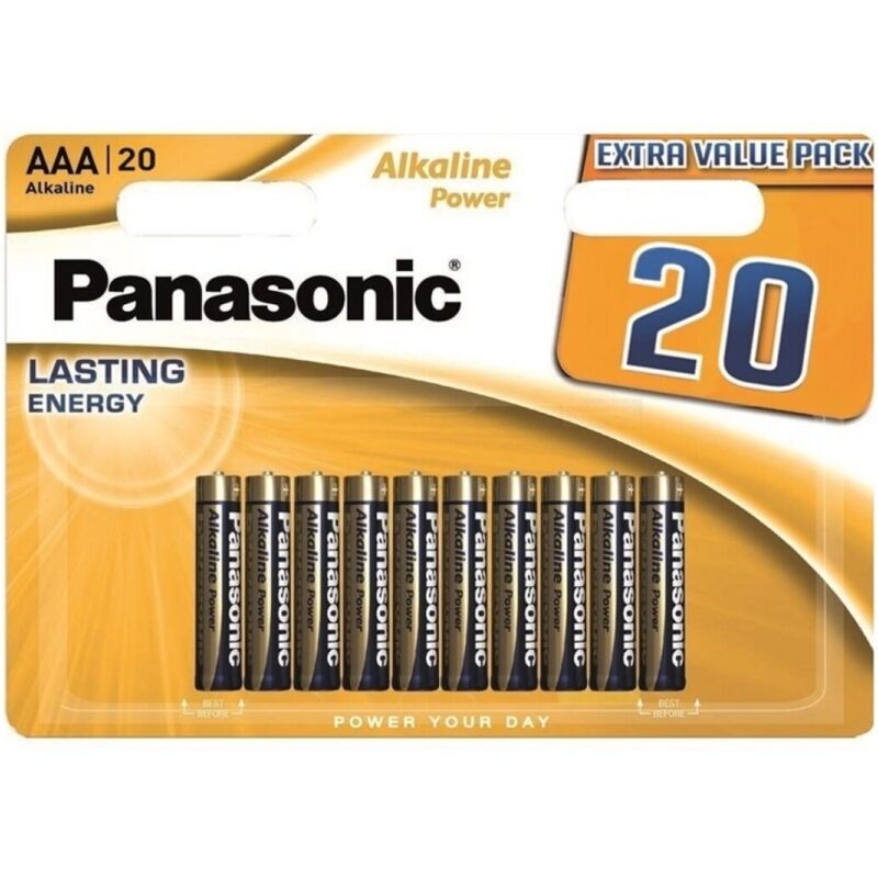 PANASONIC – BRONZE PILA ALCALINA AAA LR03 BLISTER*20