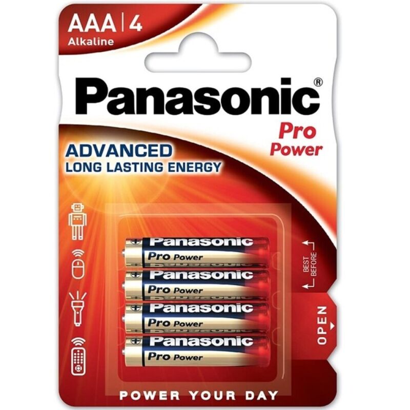 PANASONIC – PRO POWER PILA ALCALINA AAA LR03 BLISTER*4