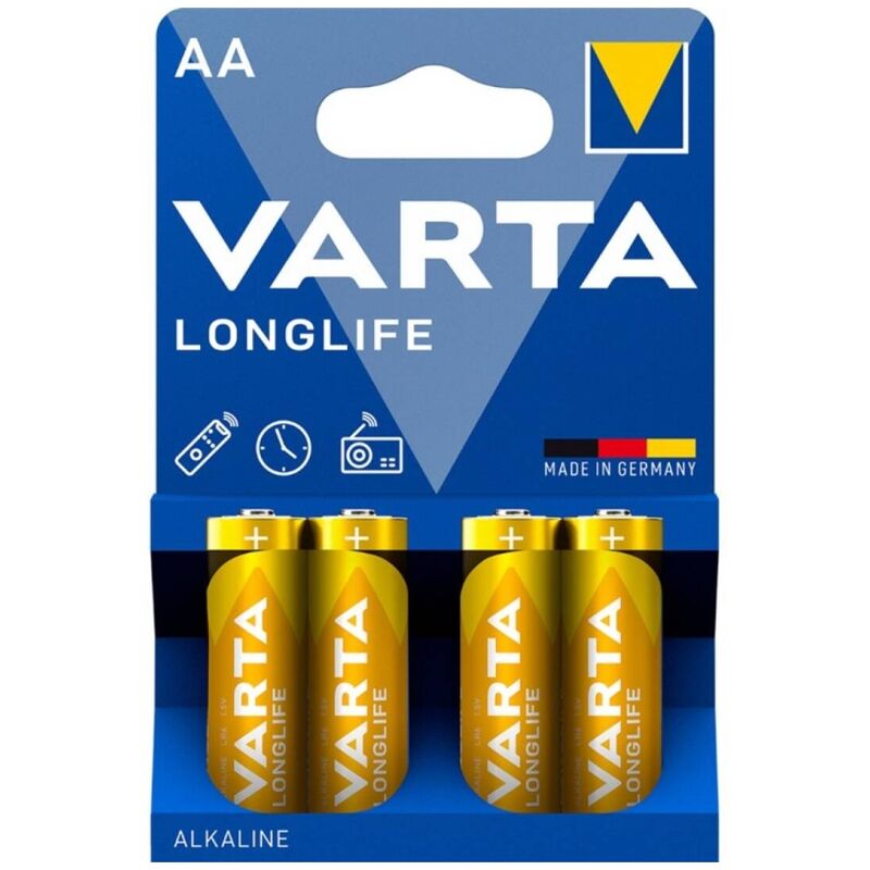 VARTA – LONGLIFE PILA ALCALINA AA LR6 BLISTER*4