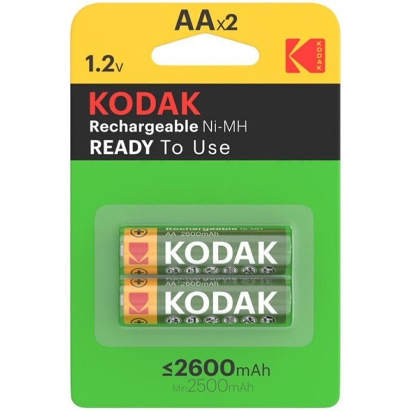 KODAK – PILA RECARGABLE HR6 AA 2600mAh BLISTER*2