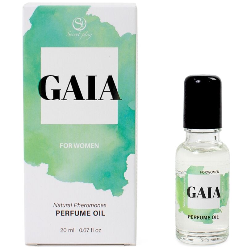 SECRETPLAY – GAIA PERFUME NATURAL FEROMONAS EN ACEITE PARA MUJER 20 ML