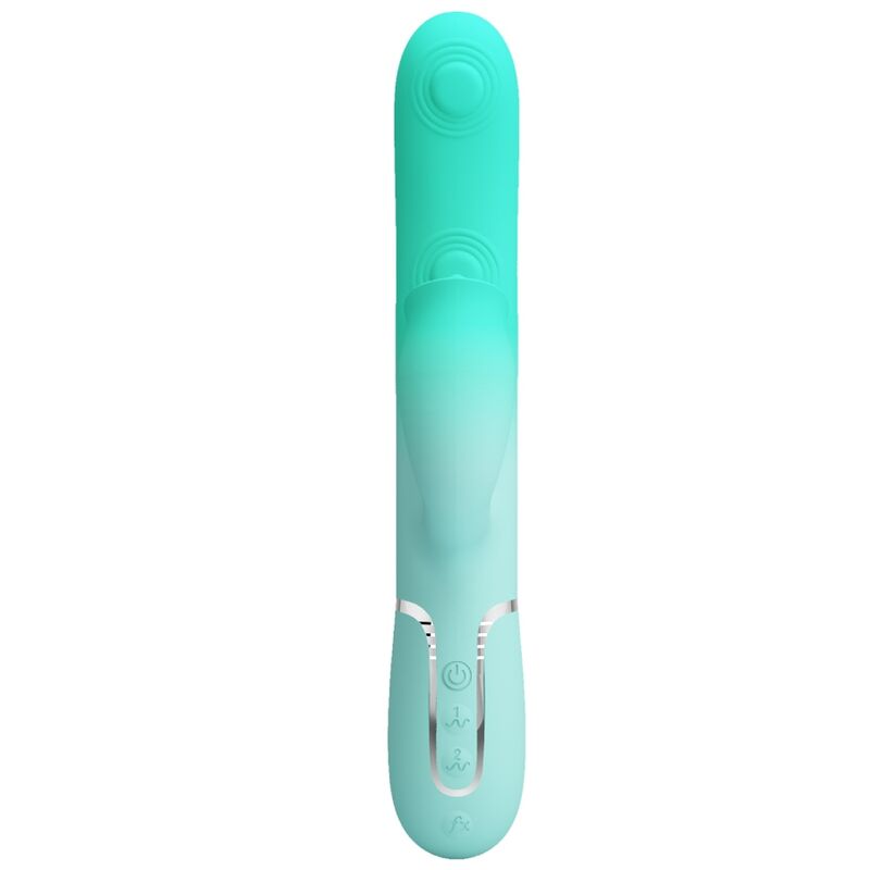 PRETTY LOVE - GIGI VIBRADOR RABBIT MULTIFUNCIÓN VERDE AGUA - Imagen 9