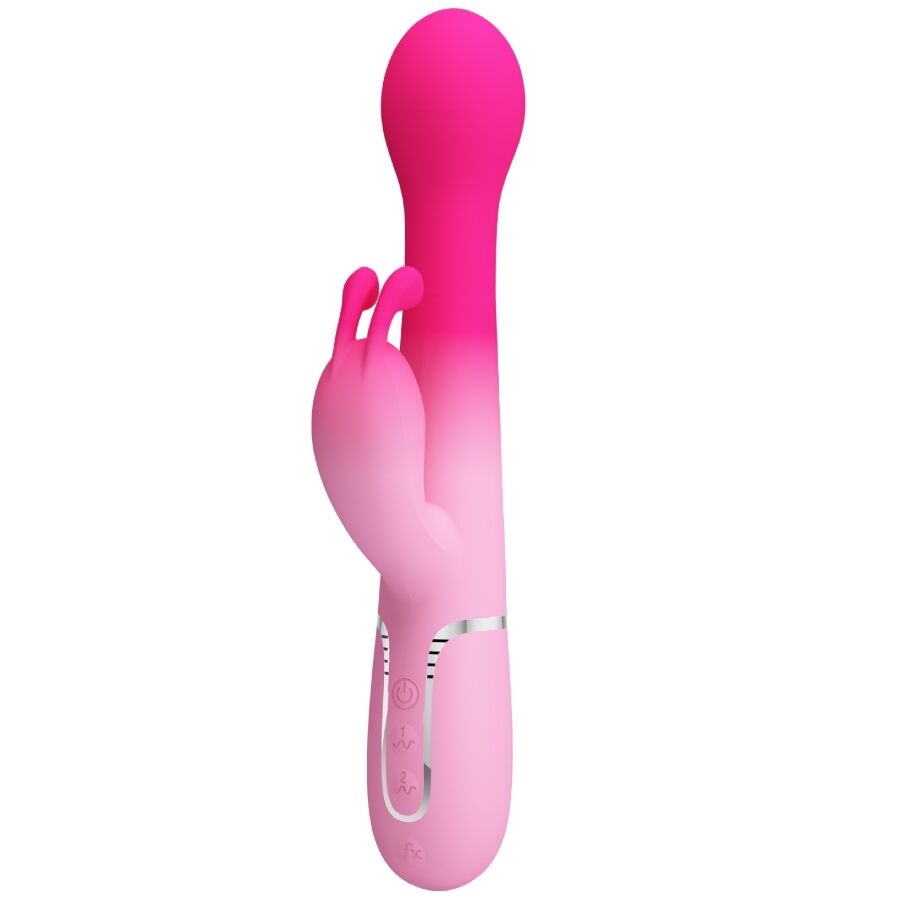 PRETTY LOVE - DEJON VIBRADOR RABBIT 3 EN 1 MULTIFUNCIÓN ROSA - Imagen 10