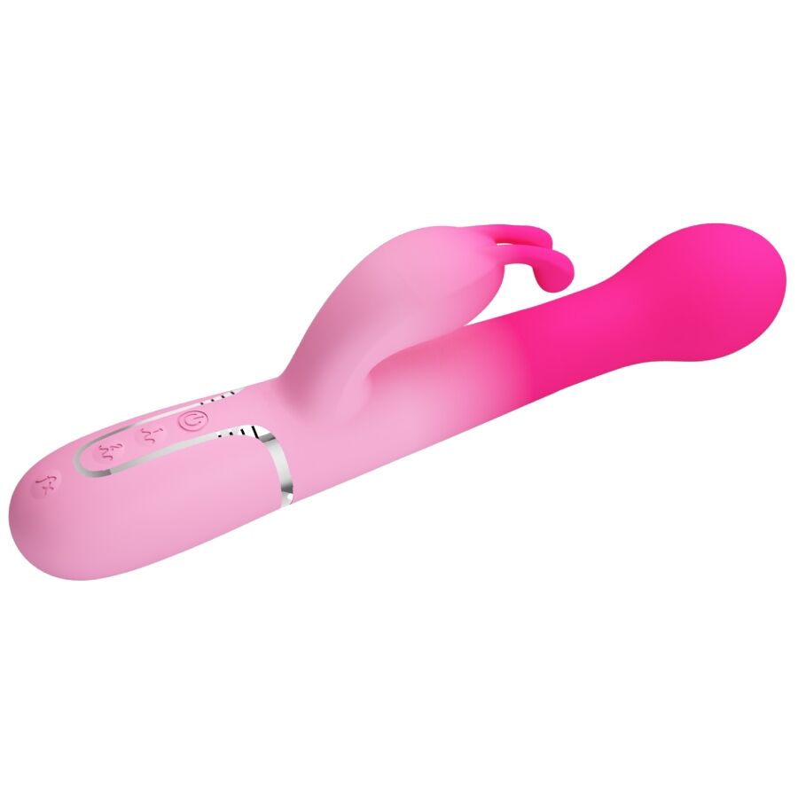 PRETTY LOVE - DEJON VIBRADOR RABBIT 3 EN 1 MULTIFUNCIÓN ROSA - Imagen 5