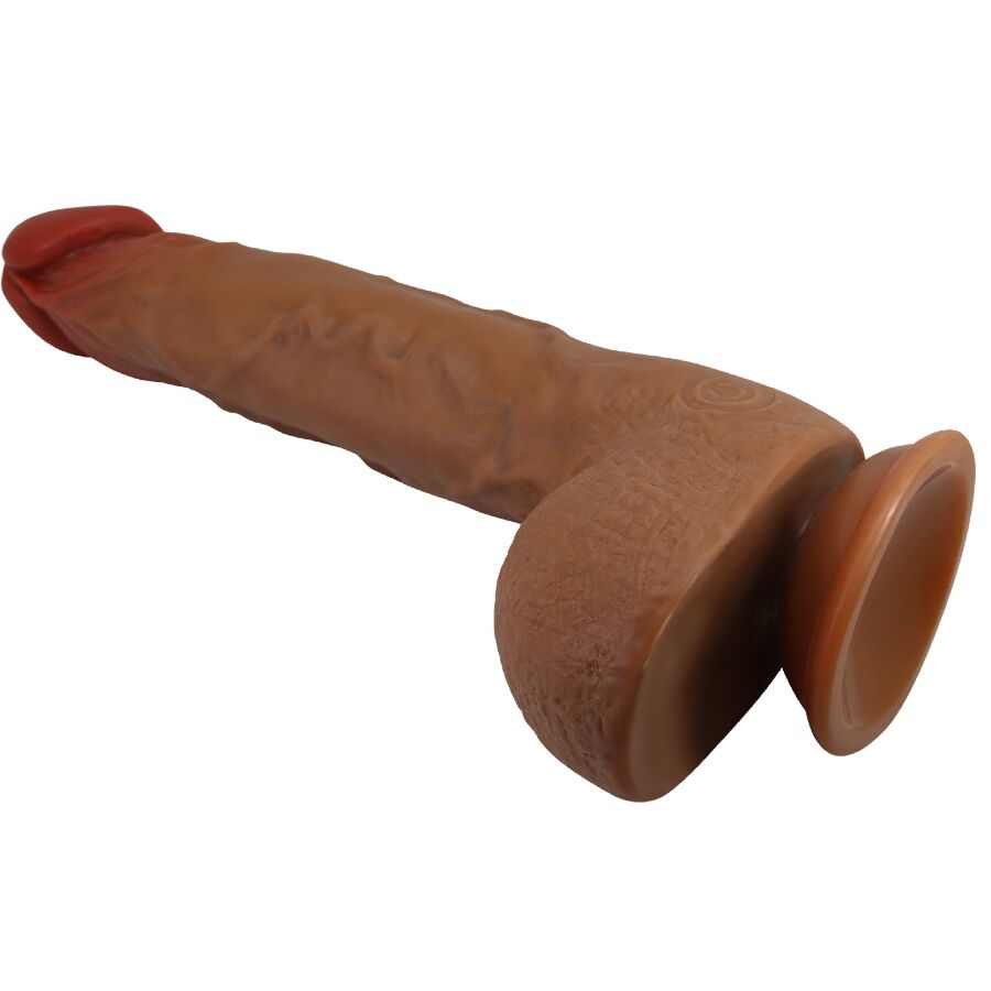 BAILE - BEAUTIFUL WILKS VIBRADOR REALÍSTICO DE 5 CONFIGURACIONES 25 CM MULATO - Imagen 5