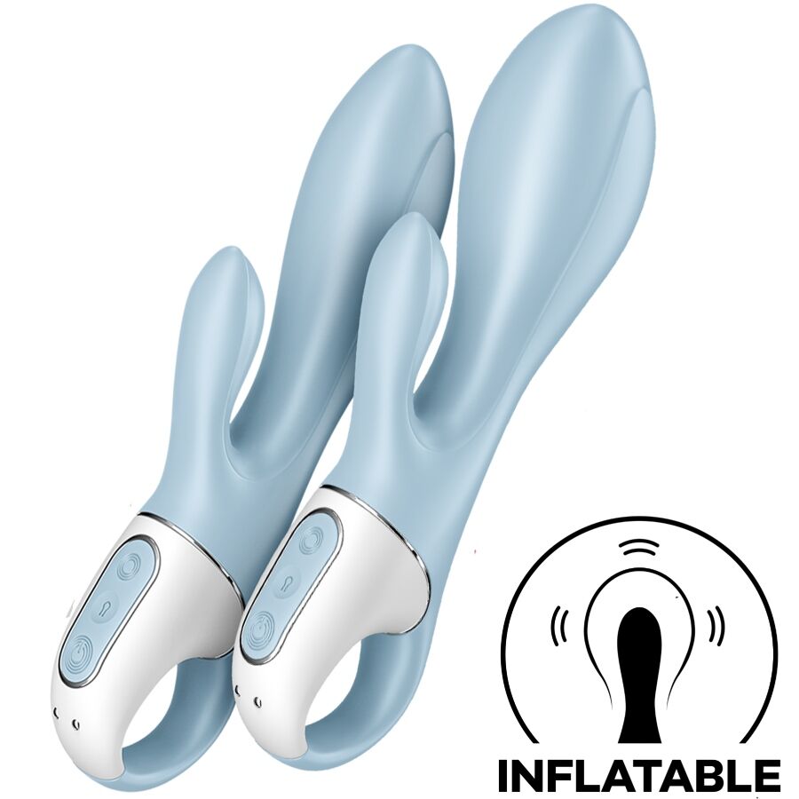 SATISFYER – AIR PUMP BUNNY 1 VIBRADOR INFLABLE RABBIT AZUL