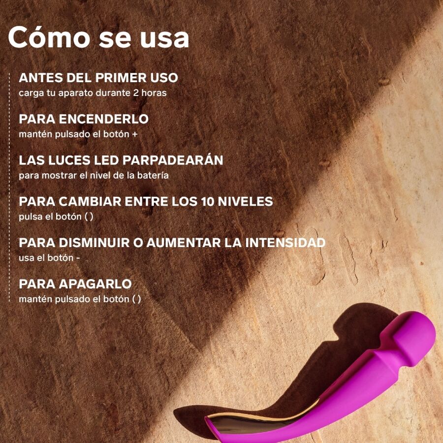 LELO - MASAJEADOR SMART MEDIUM WAND 2 VERDE AGUA - Imagen 6