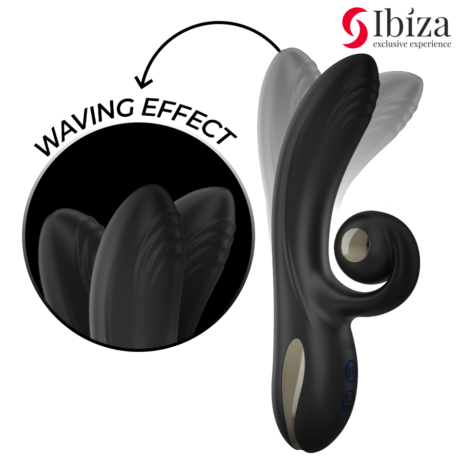 IBIZA - VIBRADOR TWISTER CON ESTIMULADOR CURVE Y VIBRO-ROTACIÓN - Imagen 2