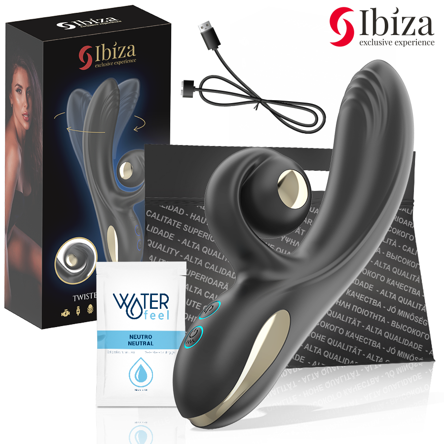 IBIZA – VIBRADOR TWISTER CON ESTIMULADOR CURVE Y VIBRO-ROTACIÓN