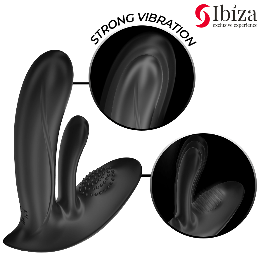 IBIZA - VIBRADOR WEARABLE CON ESTIMULACIÓN PUNTO-G Y CLÍTORIS CON CONTROL REMOTO - Imagen 3