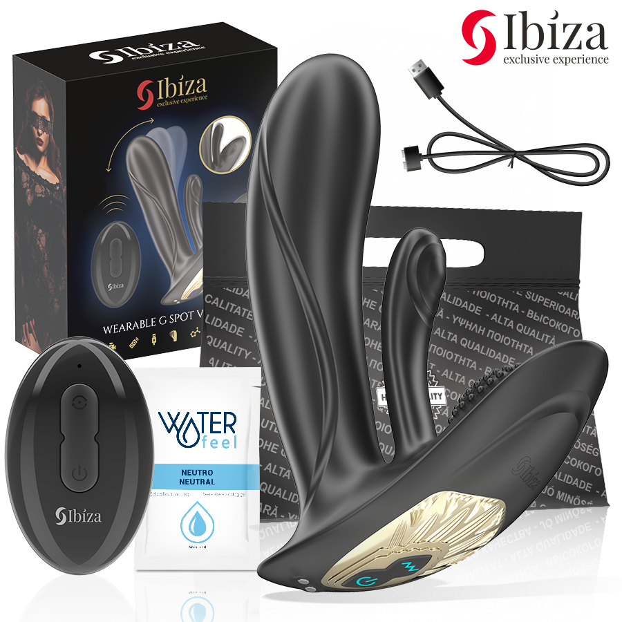 IBIZA – VIBRADOR WEARABLE CON ESTIMULACIÓN PUNTO-G Y CLÍTORIS CON CONTROL REMOTO