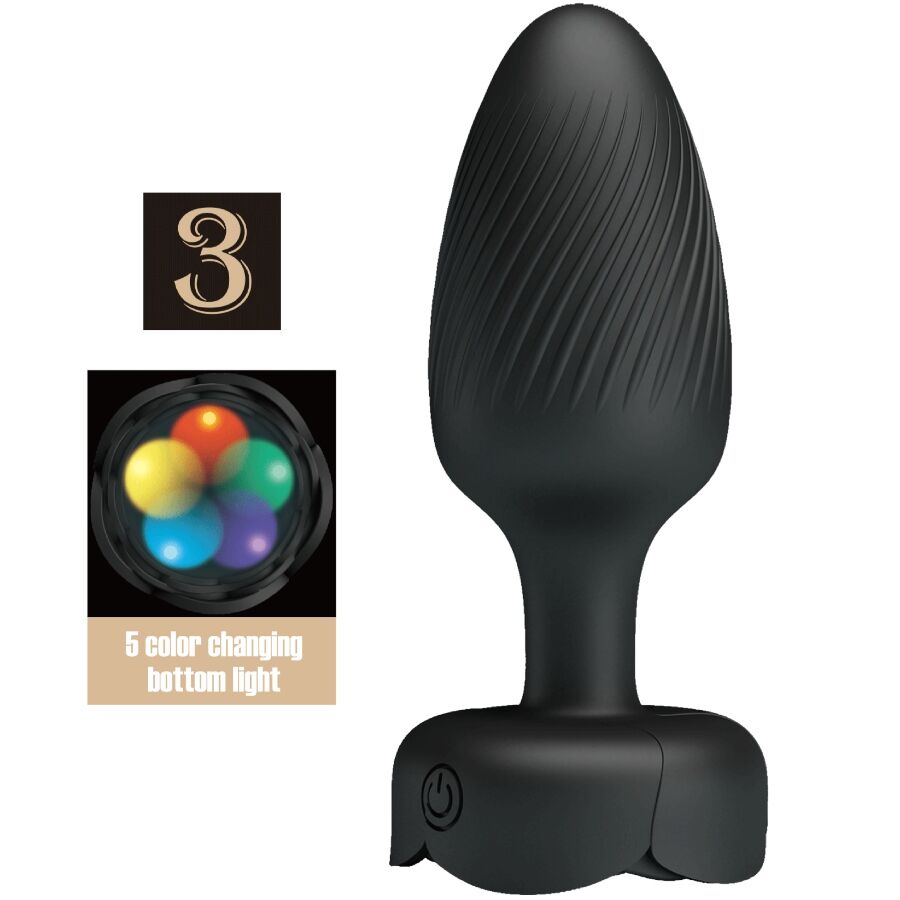 PRETTY LOVE – OSBORN PLUG ANAL CON LUZ LED 9.8 CM