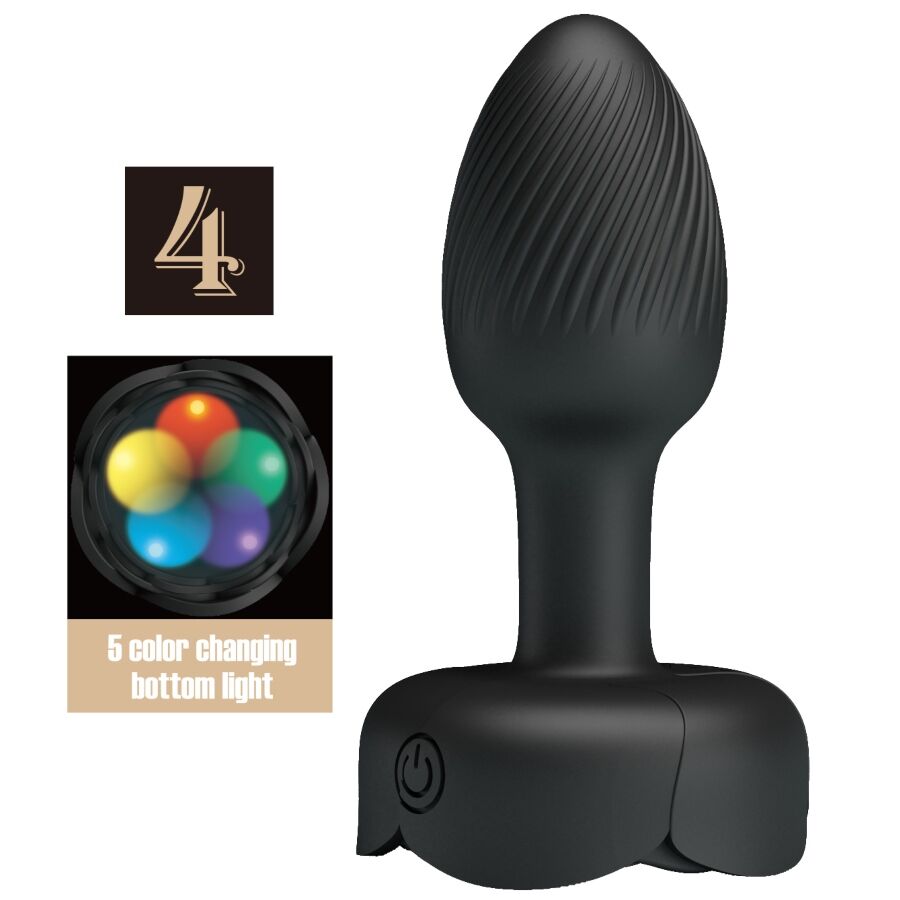 PRETTY LOVE – OLMAN PLUG ANAL CON LUZ LED 8.8 CM