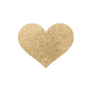 Bijoux – Indiscrets Pezoneras Flash Corazón Dorado