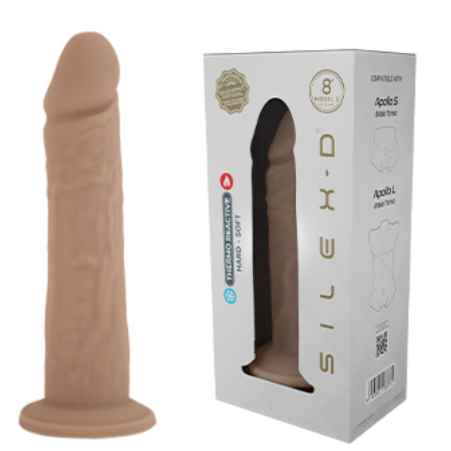 SILEXD - PENE REALÍSTICO MODELO 8 SILICONA LÍQUIDA 20.6 CM - Imagen 5