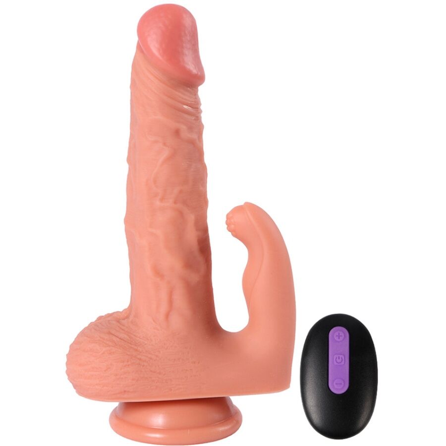 SHEQU - HAYDEN DILDO Y ESTIMULADOR DE CLÍTORIS CON VIBRACIÓN Y CONTROL REMOTO 16 CM - Imagen 8