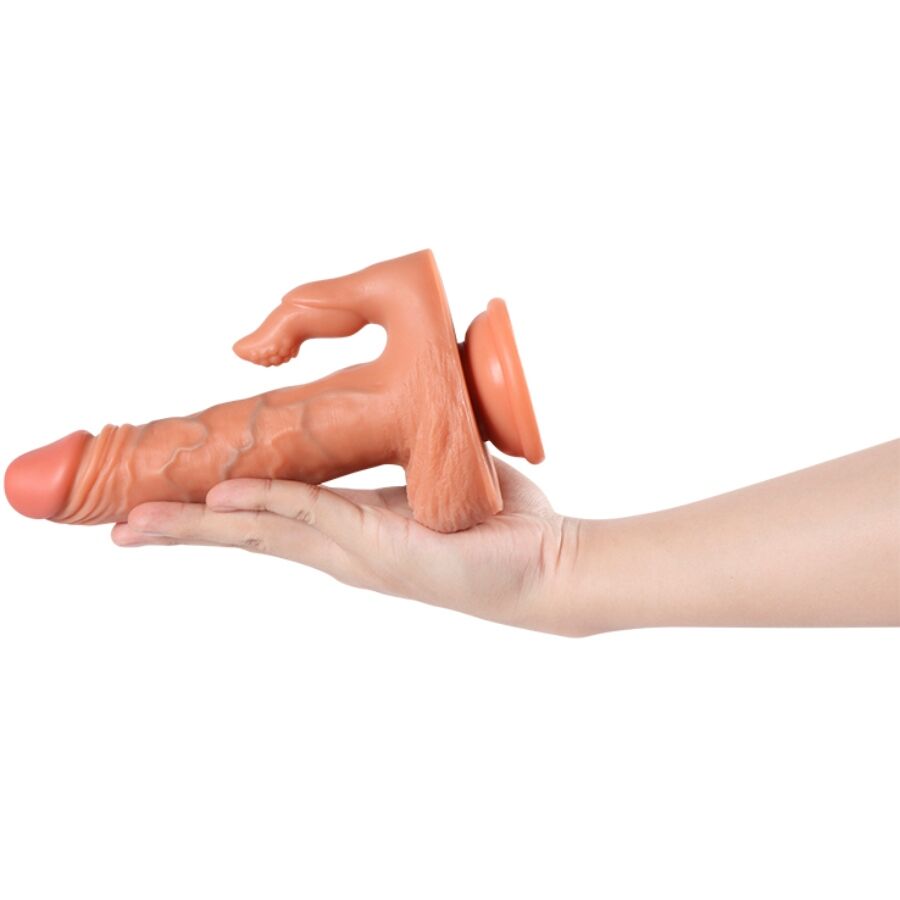 SHEQU - JULIAN DILDO Y ESTIMULADOR DE CLÍTORIS CON VIBRACIÓN Y CONTROL REMOTO 16 CM - Imagen 10