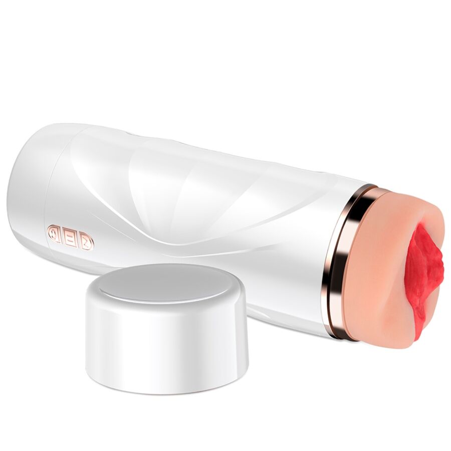 SHEQU – RILEY MASTURBADOR VAGINA CON VIBRACIÓN Y SUCCIONADOR