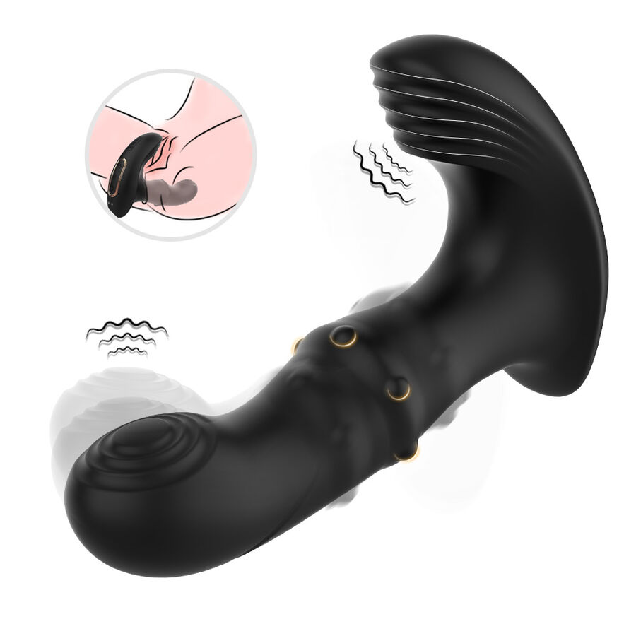 ARMONY – VIBRADOR ANAL PRÓSTATA CONTROL REMOTO NEGRO