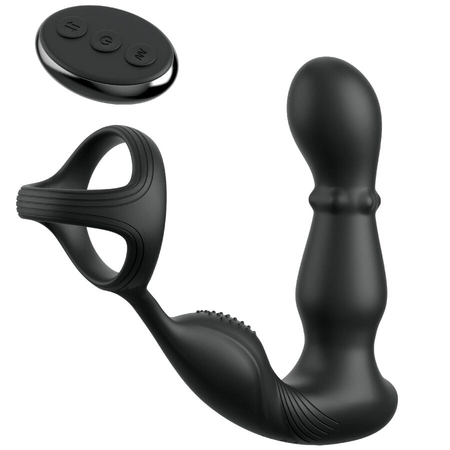 ANAL FANTASY ELITE COLLECTION – ANILLO Y MASAJEADOR ANAL VIBRADOR CON CONTROL REMOTO