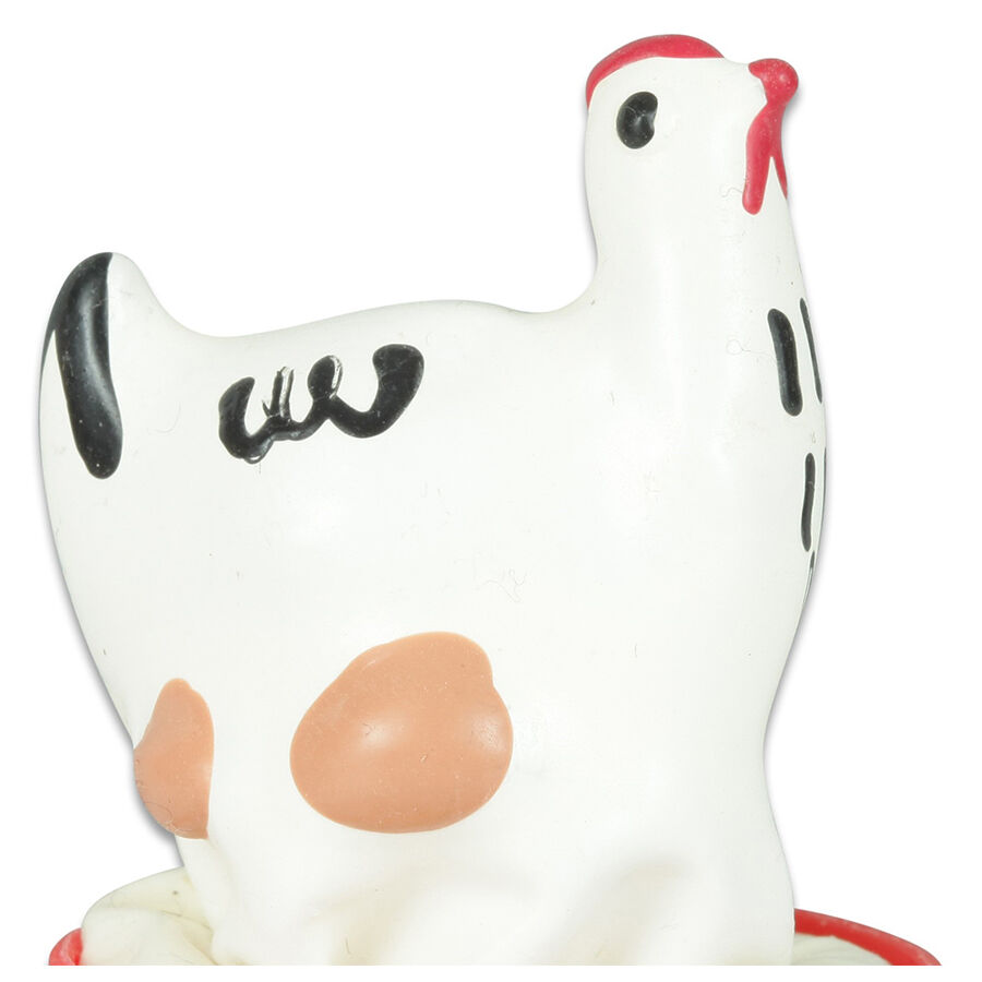 CONDOMERIE – PRESERVATIVO DECORATIVO PINTADO A MANO POLLO BLANCO